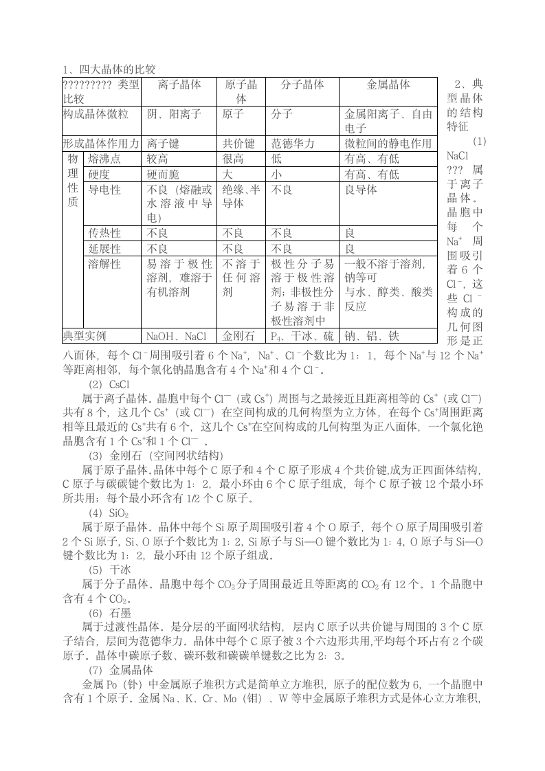 高中化学知识点物构.docx第10页