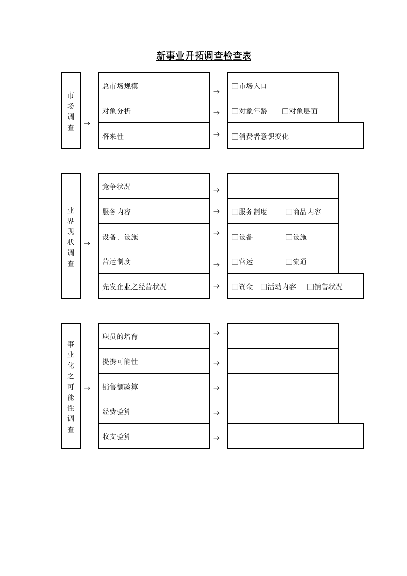 新事业开拓调查检查表.doc