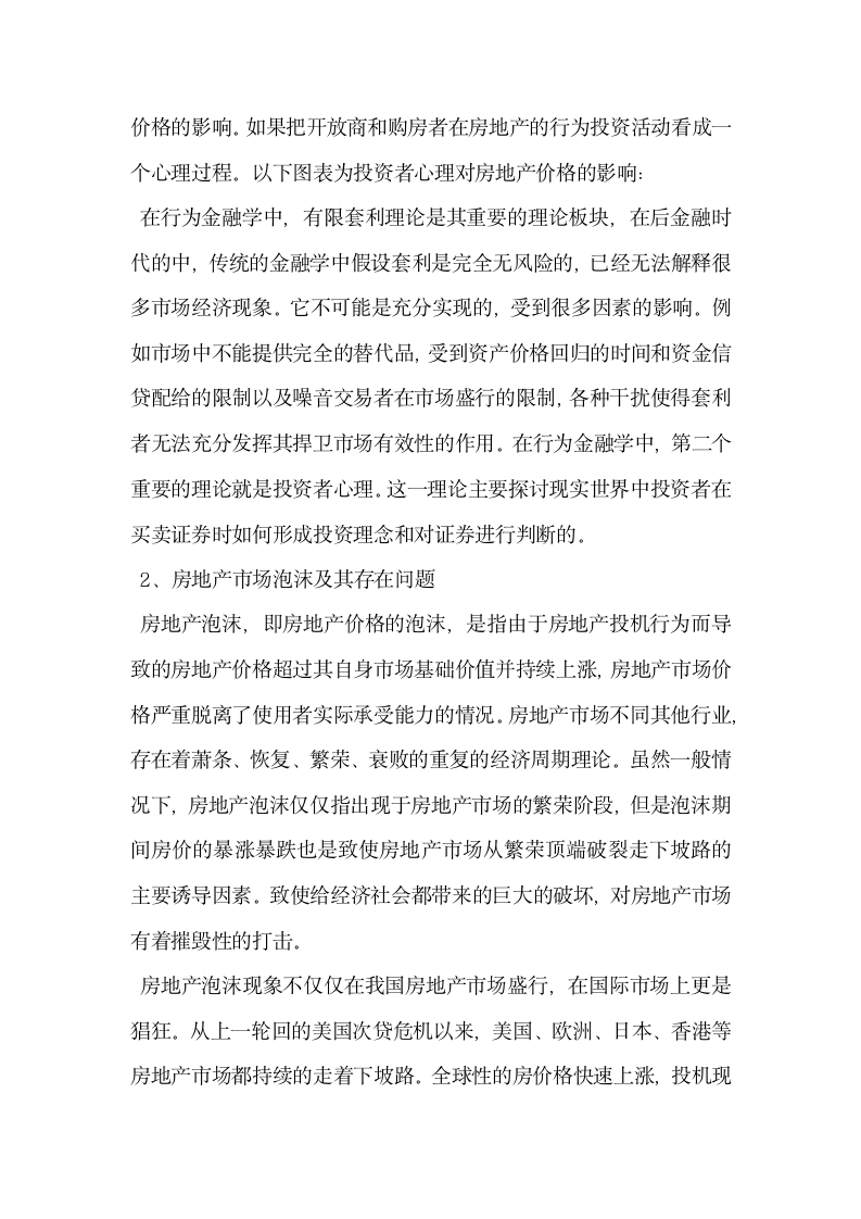 基于行为金融学的房地产泡沫现象分析.docx第2页