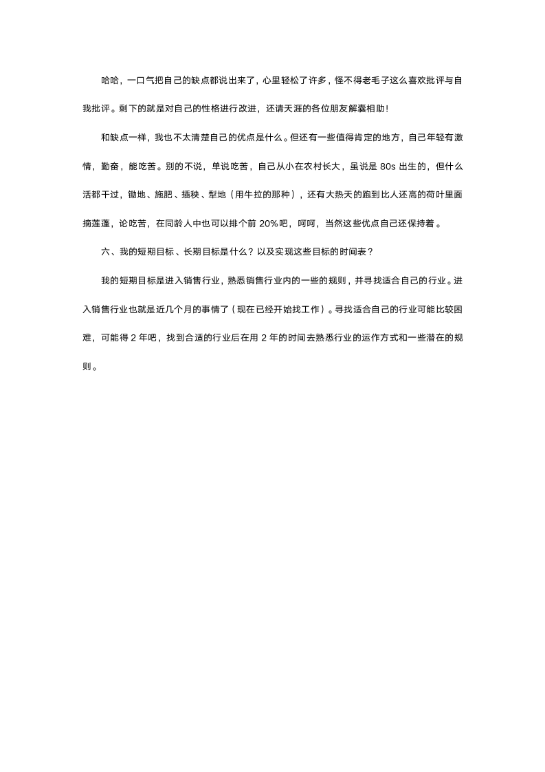 信息专业毕业生五年职业规划.doc第4页