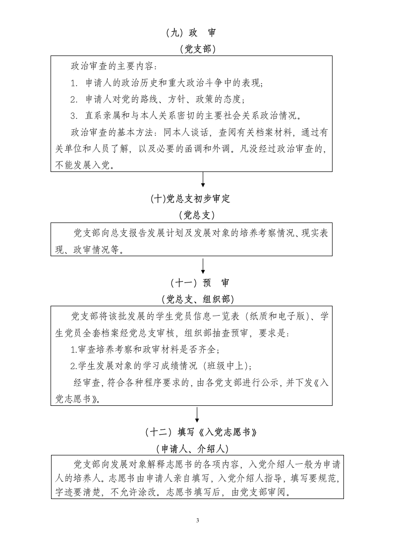 金华职业技术学院学生党员发展工作流程第3页