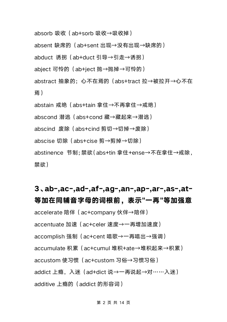 初高中英语词根词缀大全 快速背单词记忆.docx第2页