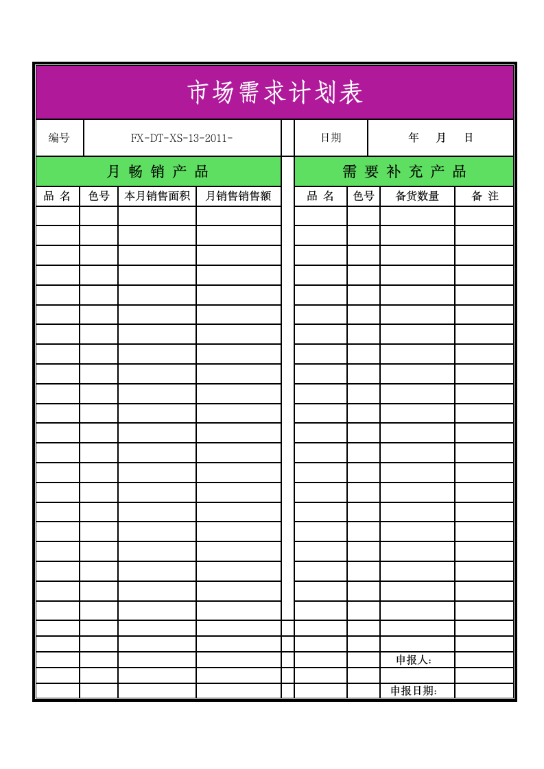 市场需求计划表.doc第1页