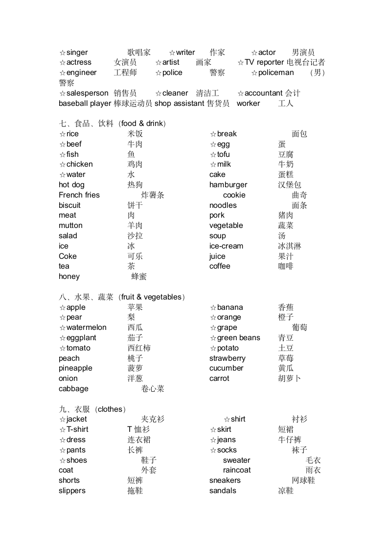 人教版(PEP)小升初单词分类精心汇总.doc第3页