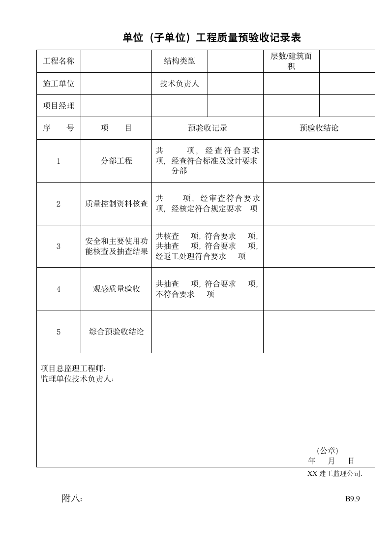 竣工预验收质量评估报告.doc第10页