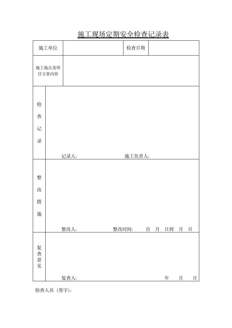 化工企业施工现场安全检查表.doc