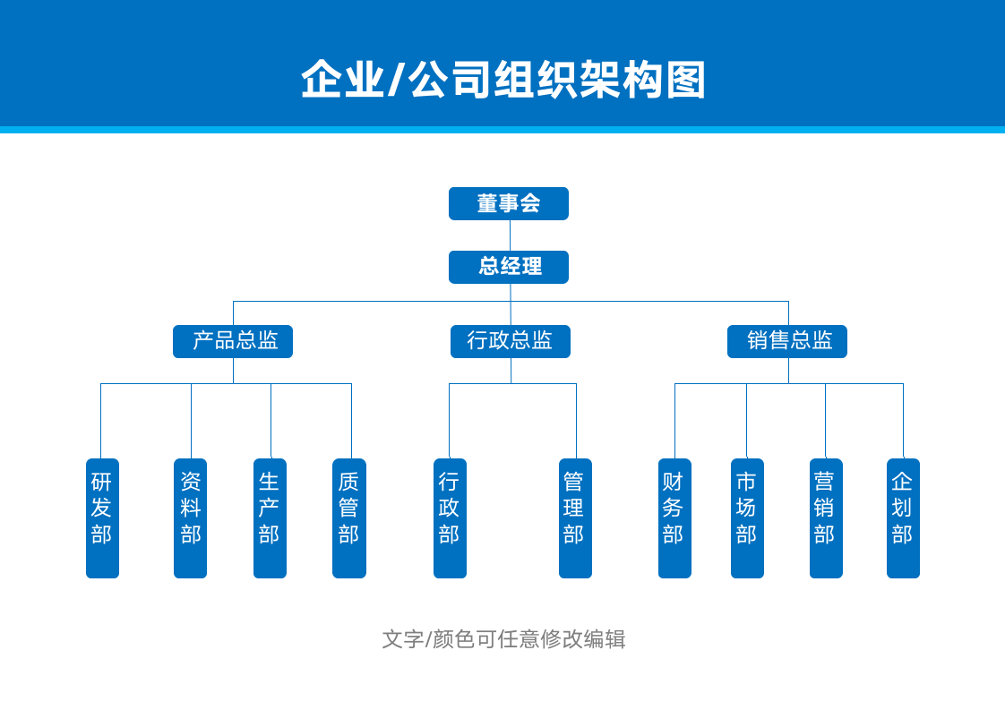 企业公司组织架构图.docx