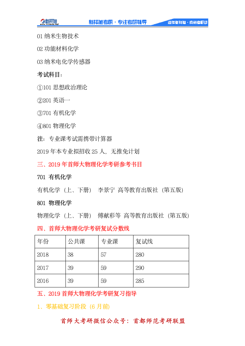 2020-2021年首师大物理化学考研考试科目、参考书目、考研经验!第2页