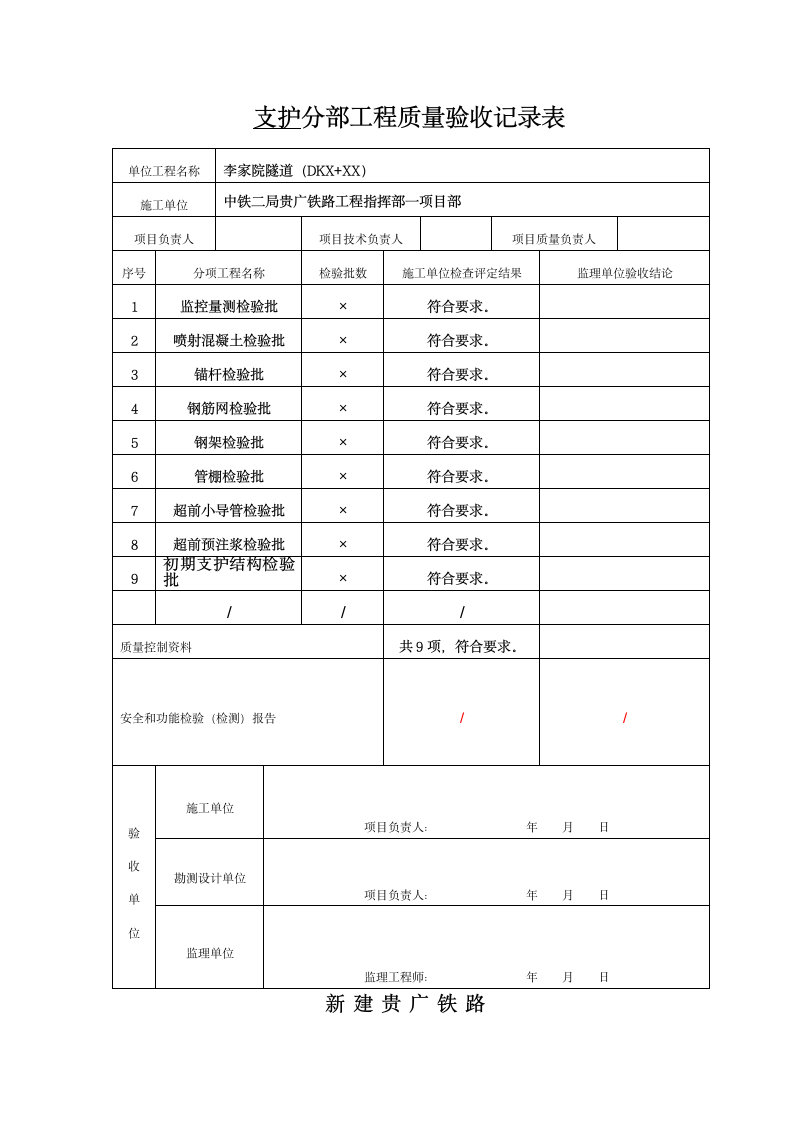 隧道分部工程质量验收表.doc第5页