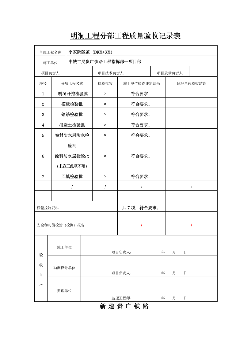 隧道分部工程质量验收表.doc第8页