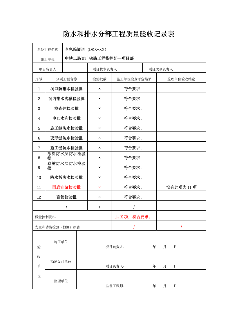 隧道分部工程质量验收表.doc第9页