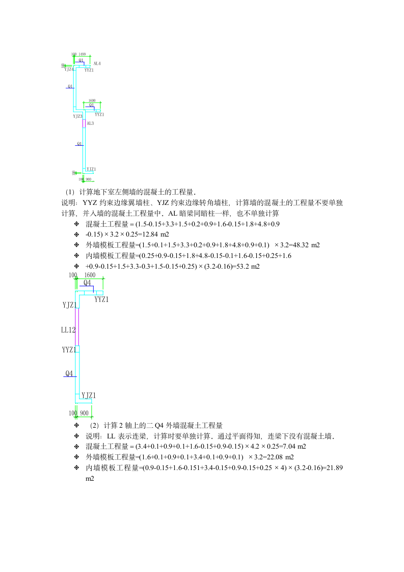 计算剪力墙砼、模板实例.doc第3页