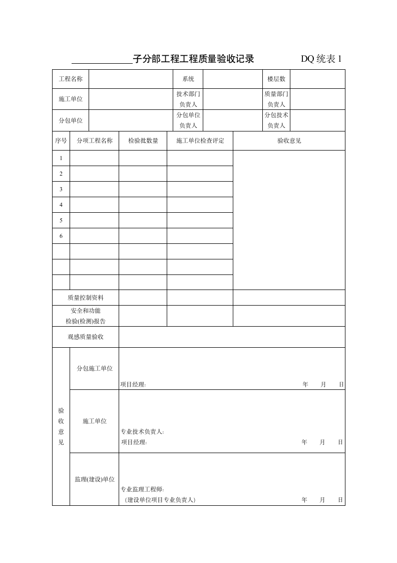 分部工程验收记录.doc第1页