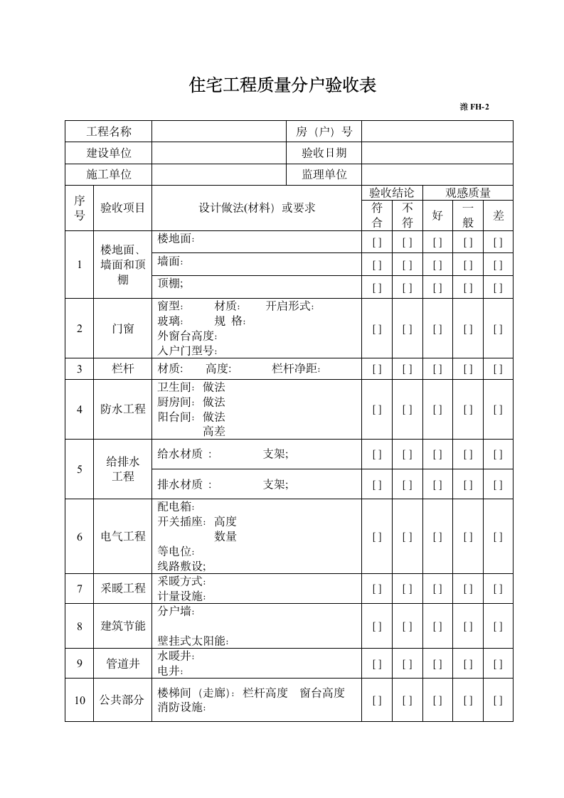 住宅工程分户验收汇总表.doc第2页