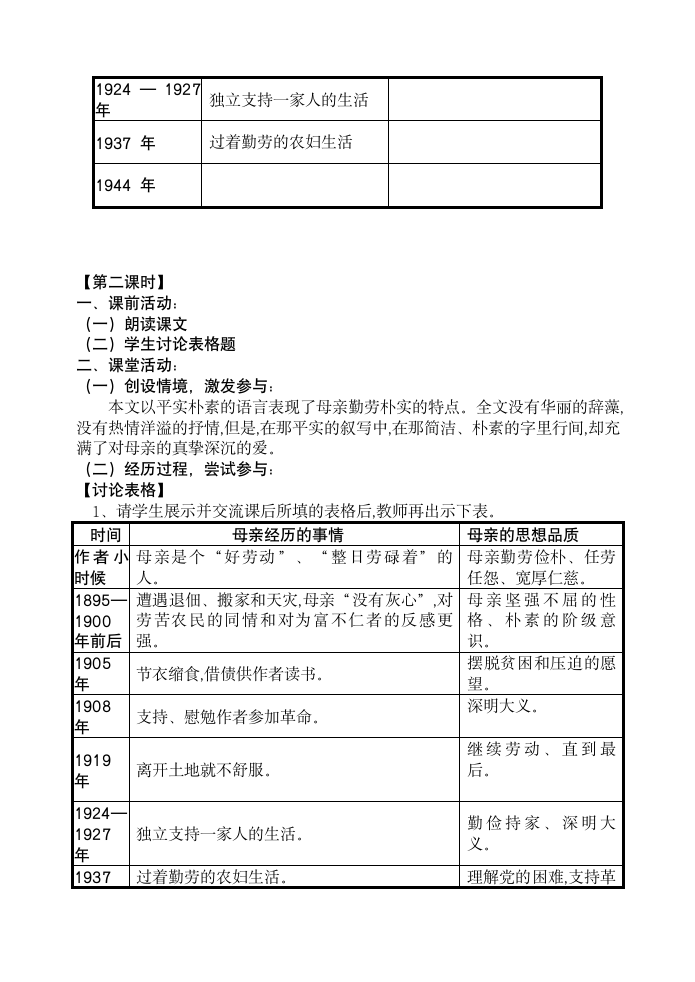 7《回忆我的母亲》优秀教案.doc第6页