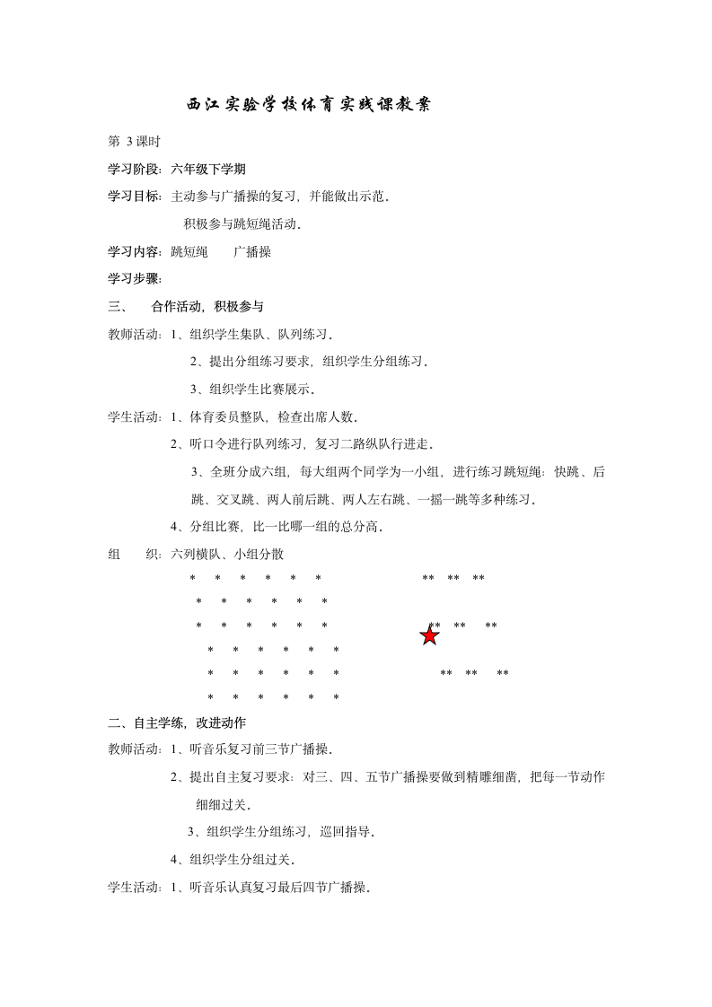 六年级下学期体育教案.doc第4页