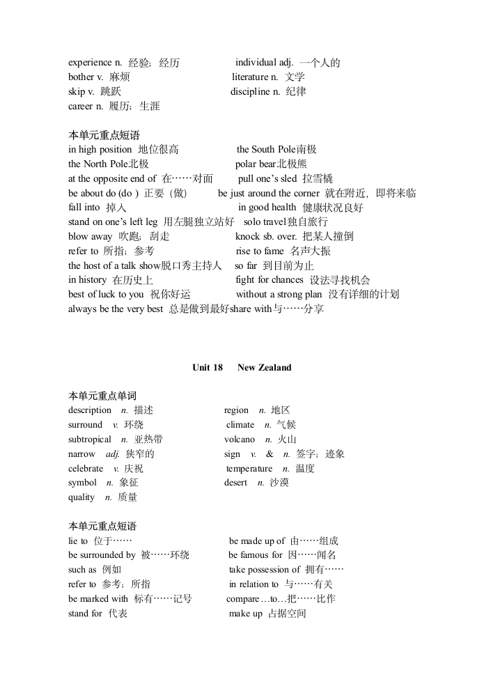 高一英语下册重点单词和短语[下学期].doc第5页