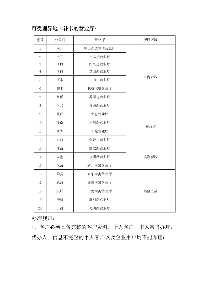 天津联通手机异地补换卡规则第2页