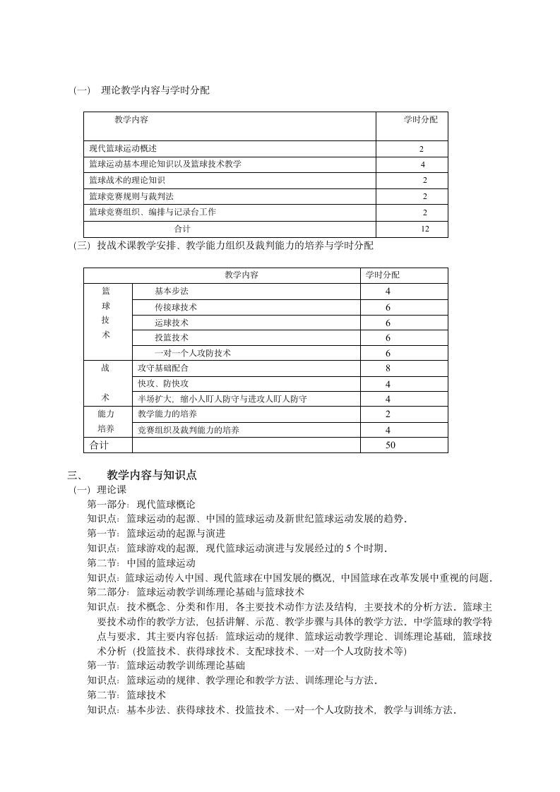 成都体育学院体育系体育教育专业教学大纲第4页