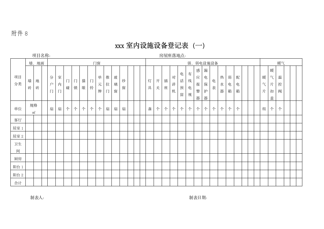 房屋全套验收、交接表及报告.doc第11页