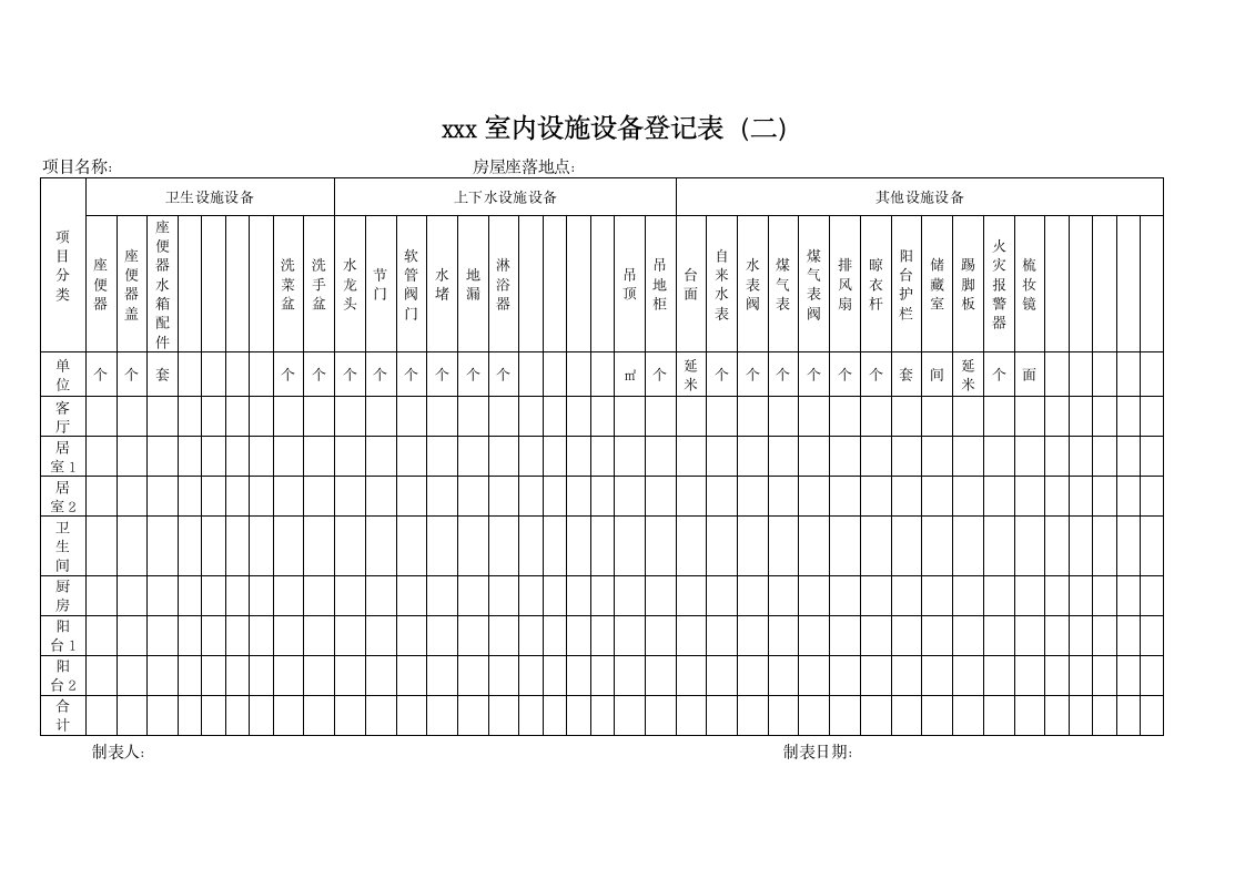 房屋全套验收、交接表及报告.doc第12页