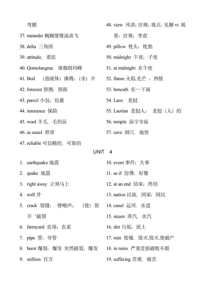 高中英语必修一单词表打印版.docx第5页