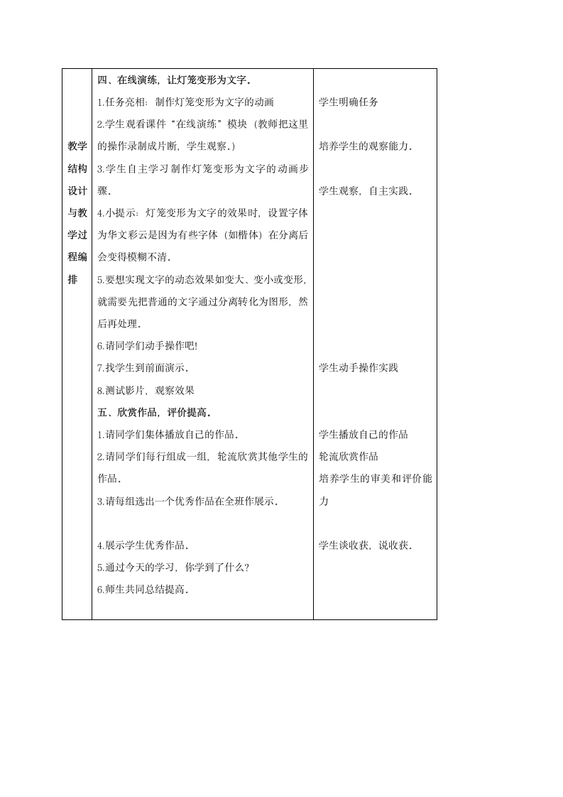 冀教版五年级上册信息技术 11.春节贺卡 教案.doc第3页