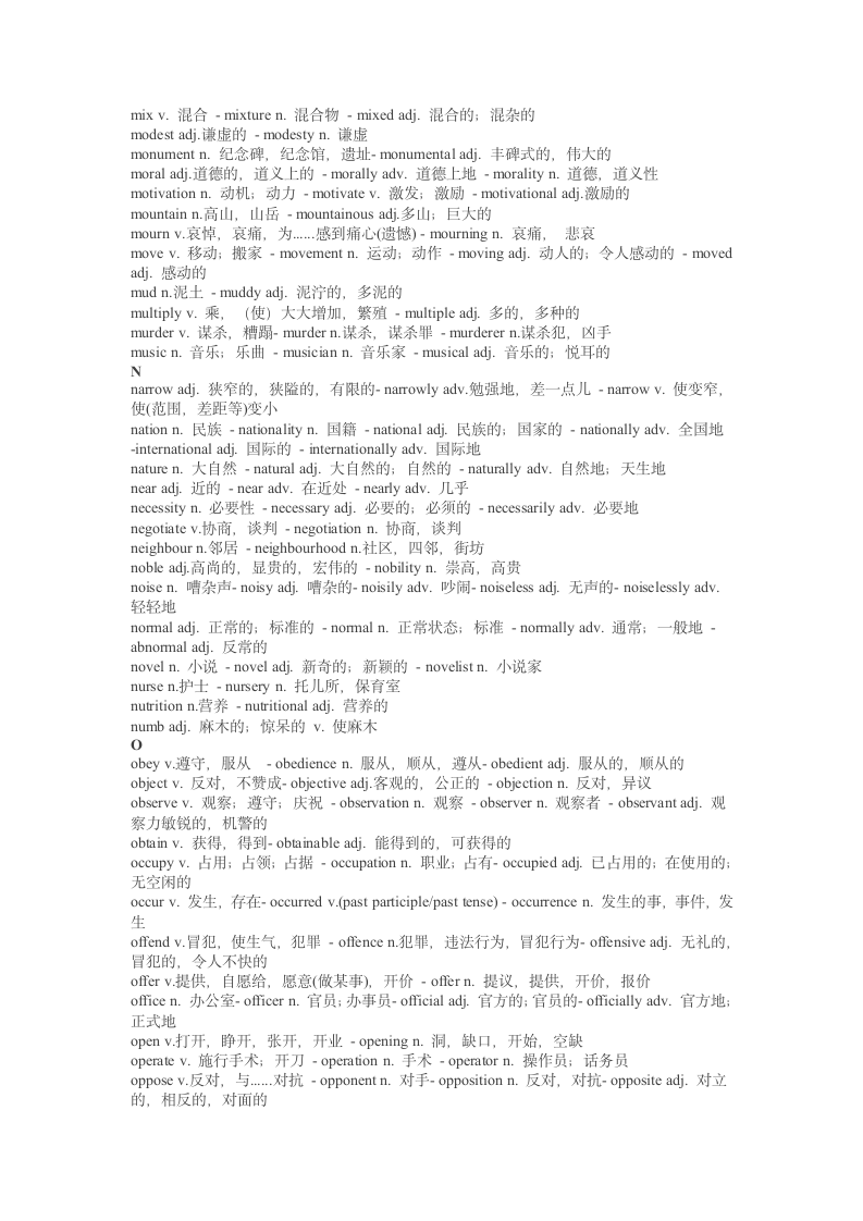 2023届高考英语3500词重点词汇变形(E-O)（素材）.doc第7页