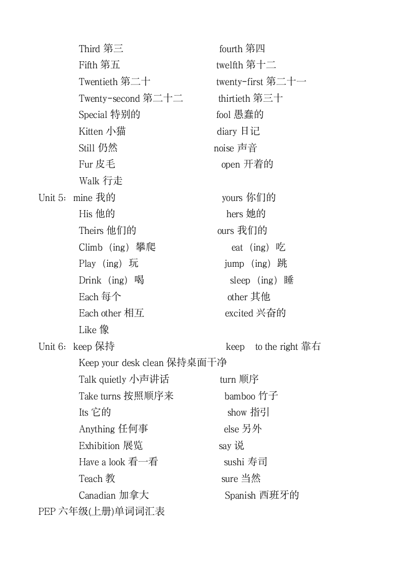 PEP人教版三到六年级英语词汇.docx第11页