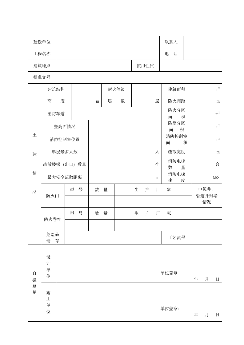 建筑工程消防验收申报表材料.doc第2页