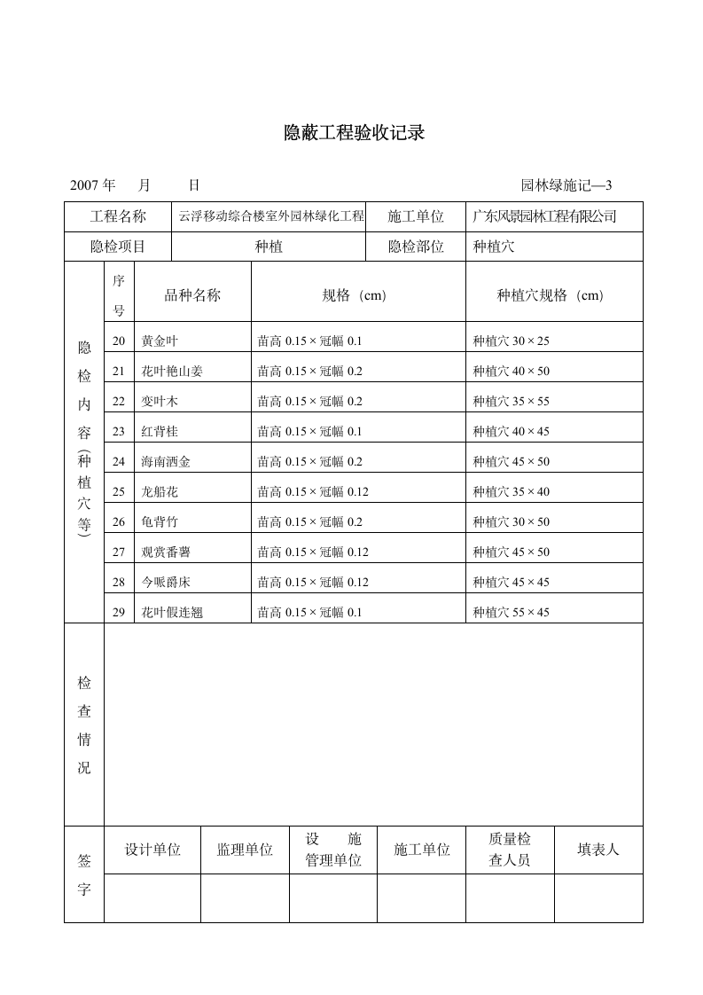 园林绿施记3隐蔽工程验收记录.doc第3页