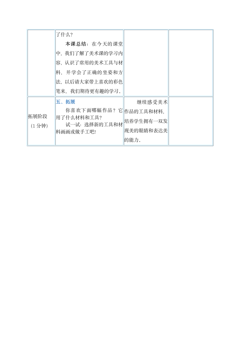 一年级上册美术教案 第1课《认识美术工具》人教新课标（2014秋）.doc第5页