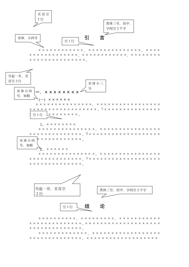 北华大学论文格式第1页