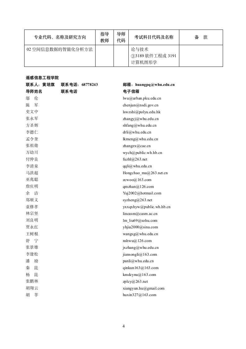 武汉大学博士招生简介第4页