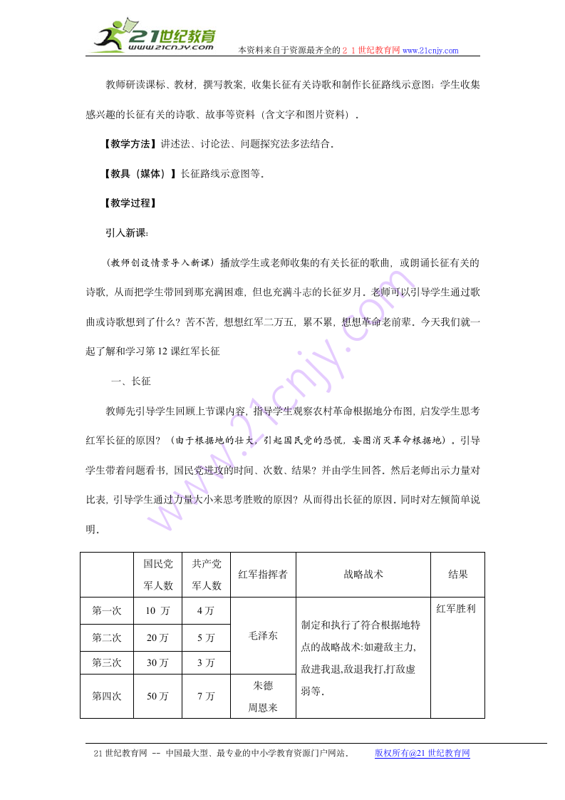 历史：第4课《红军长征》教案.doc第2页