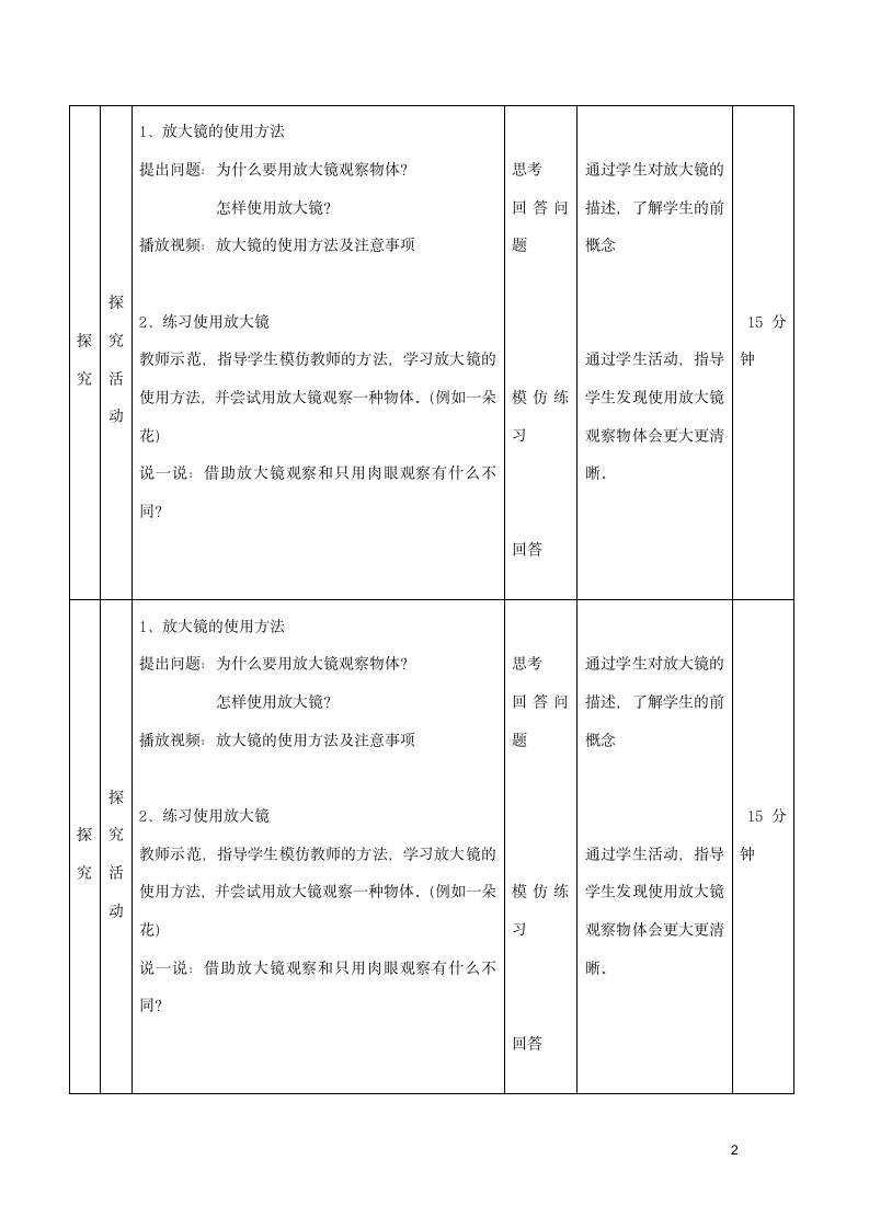 一年级科学上册第一单元认识大自然第四课学会运用工具教案（新版）粤教版.doc第2页