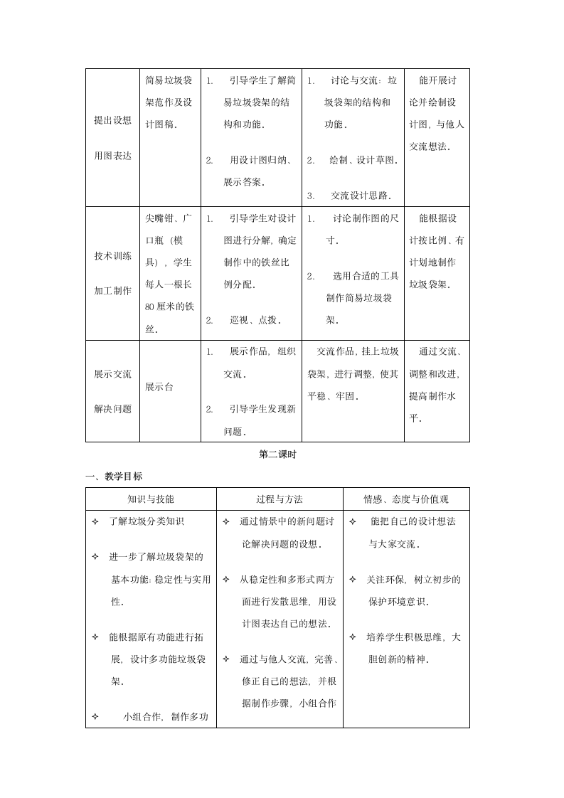 综合实践活动教案 垃圾袋架.doc第2页