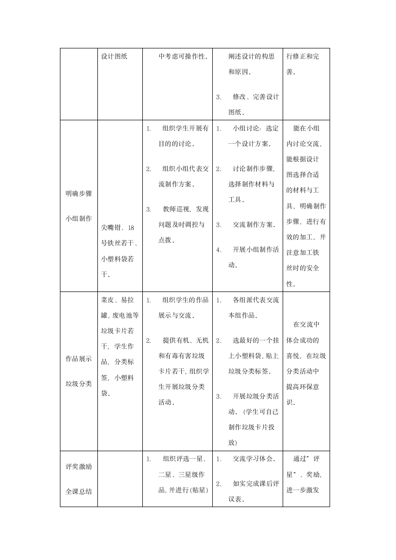 综合实践活动教案 垃圾袋架.doc第4页