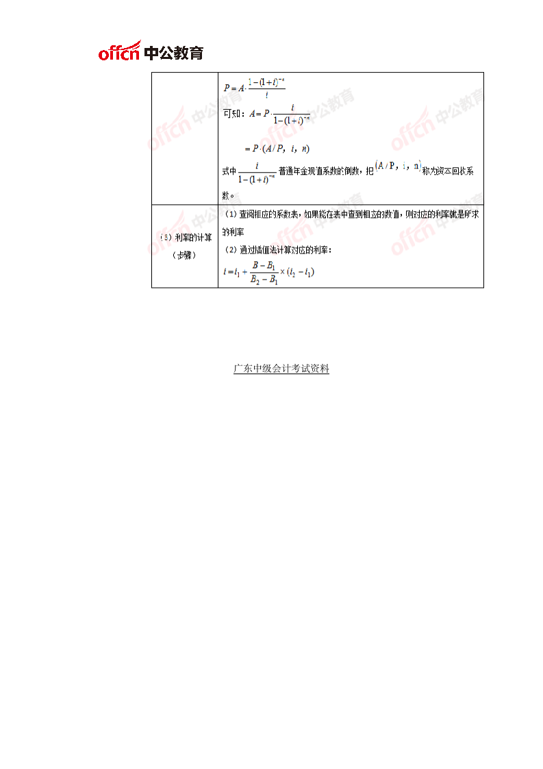 2020中级会计考试实务考点：年金的终值和现值第3页