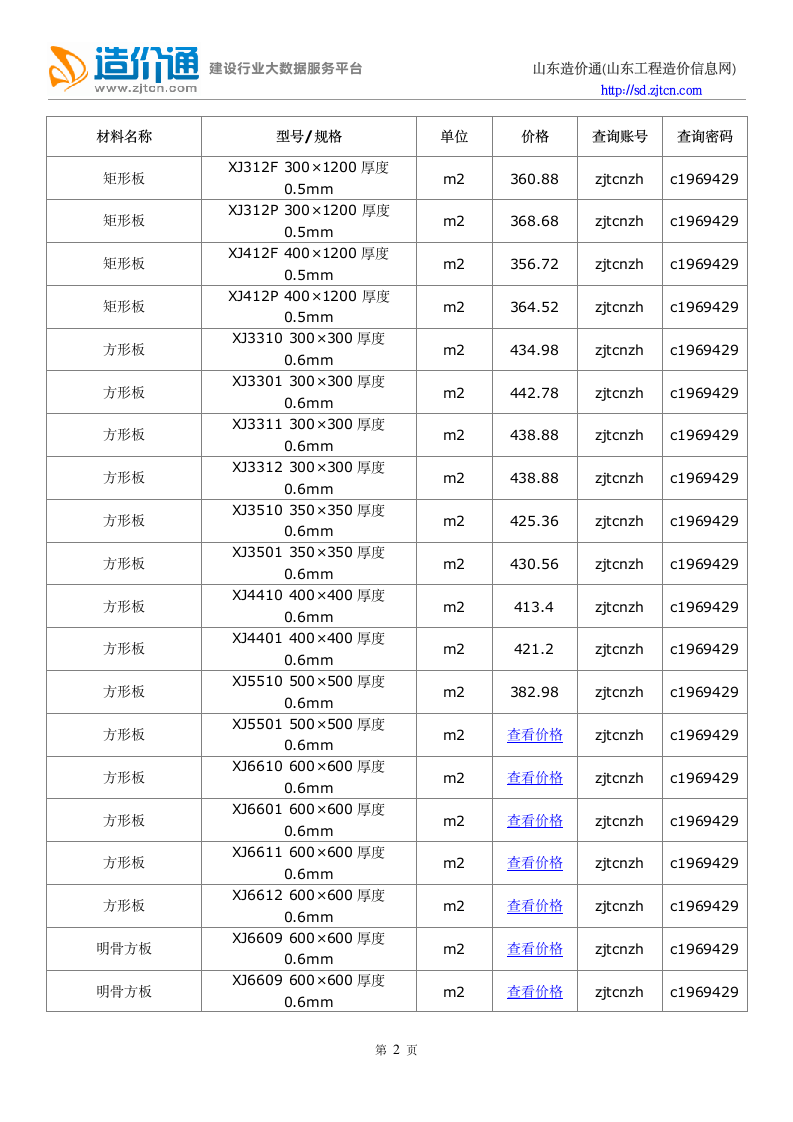 青岛信息价,最新最全青岛工程造价信息网信息价下载-造价通第2页