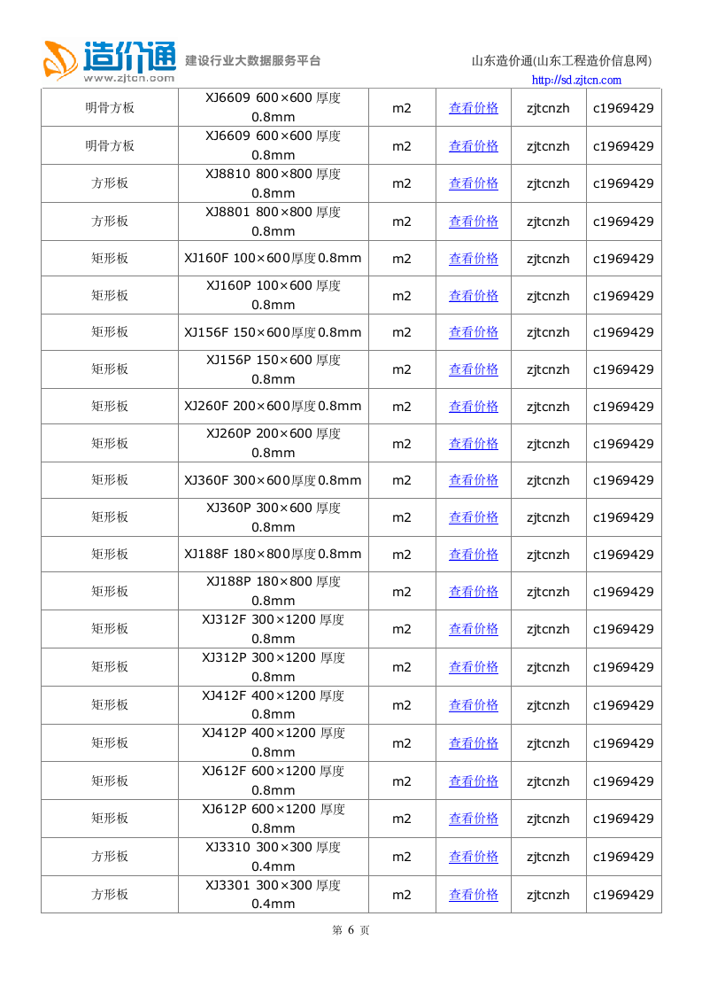 青岛信息价,最新最全青岛工程造价信息网信息价下载-造价通第6页