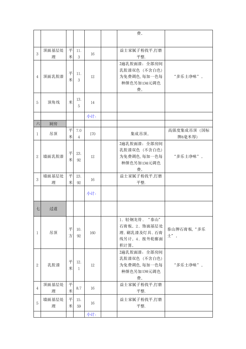 西安装修报价明细表.doc第5页