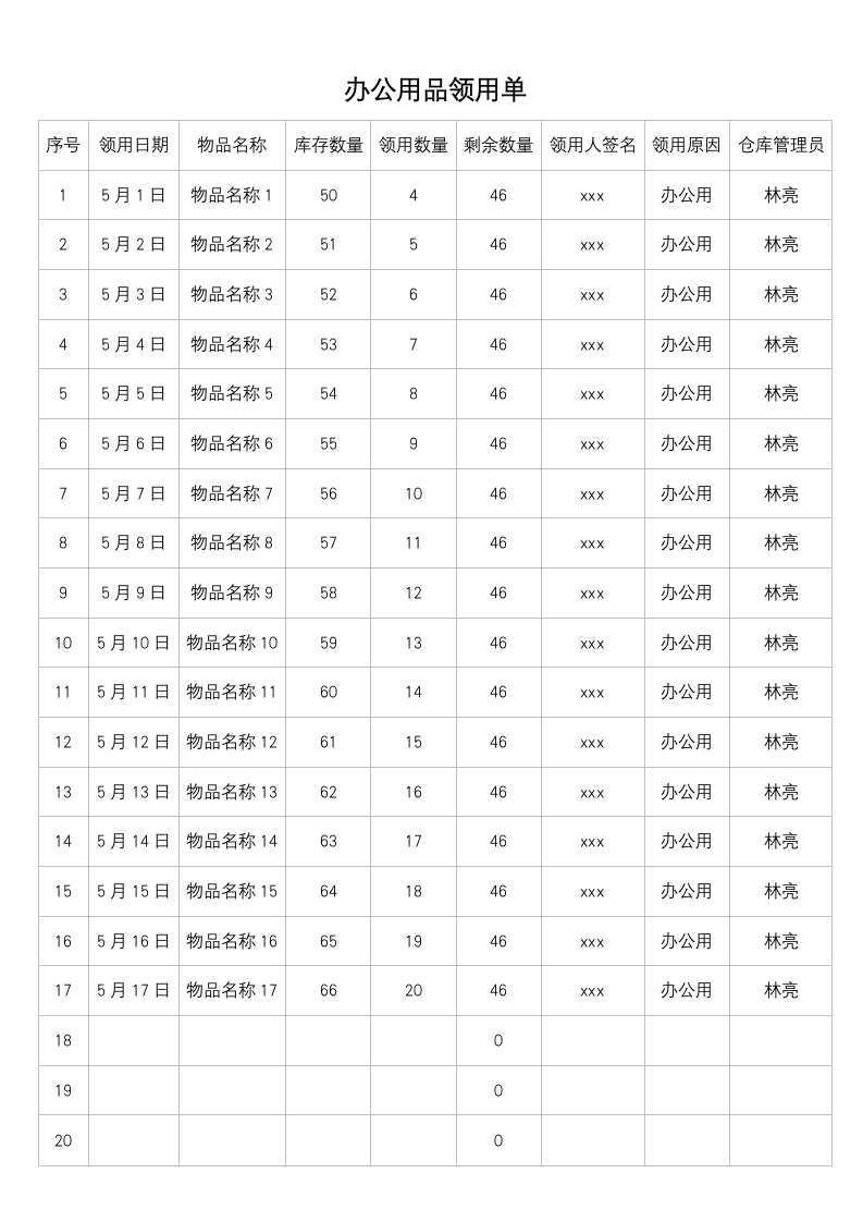 办公用品领用单.docx