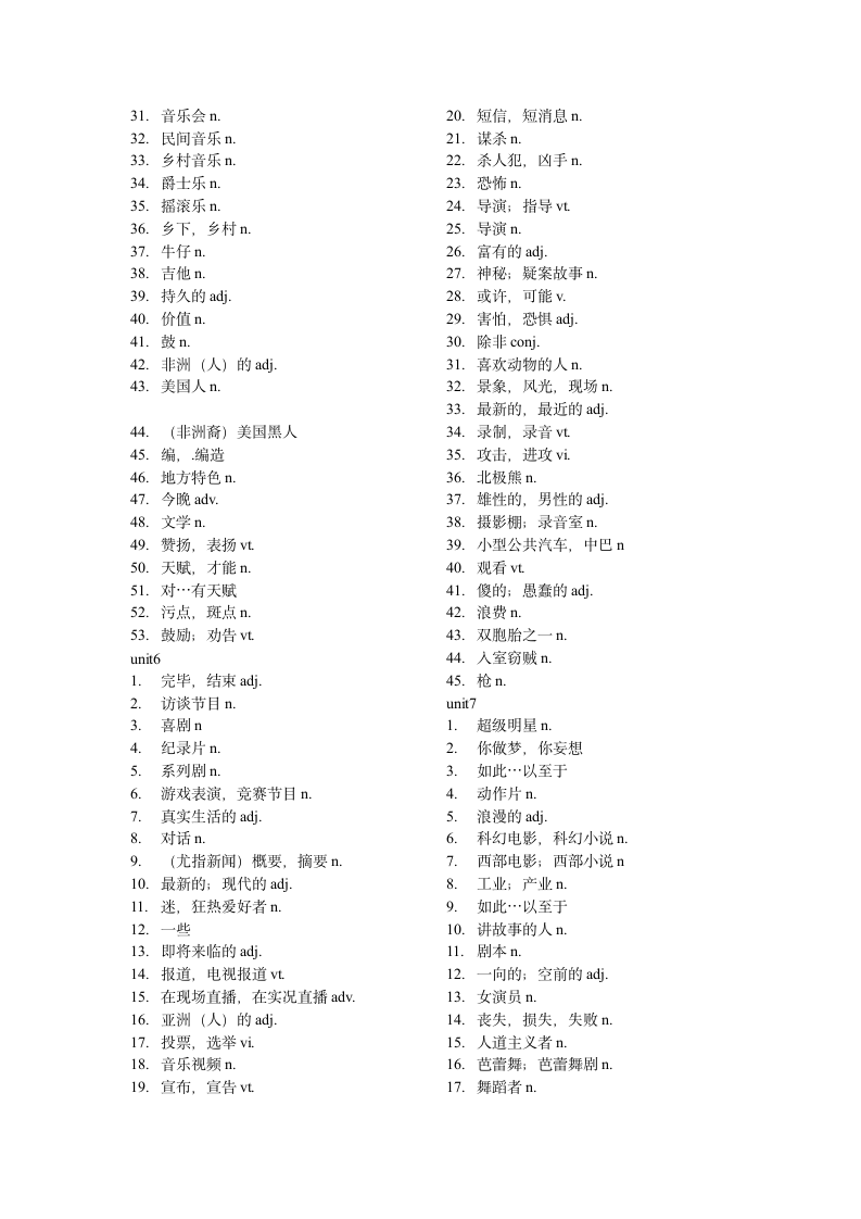 牛津译林九年级上 全册单词表默写.doc第4页