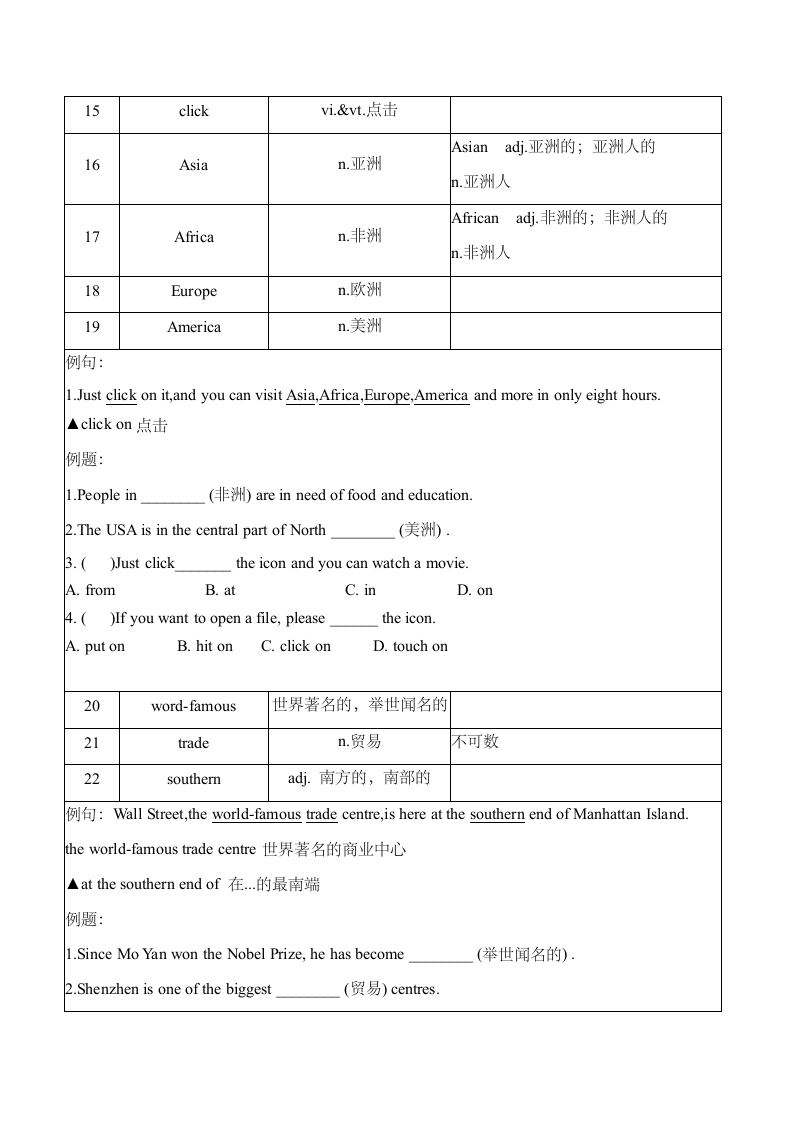 Unit 3 Online tours 知识点复习.doc第3页