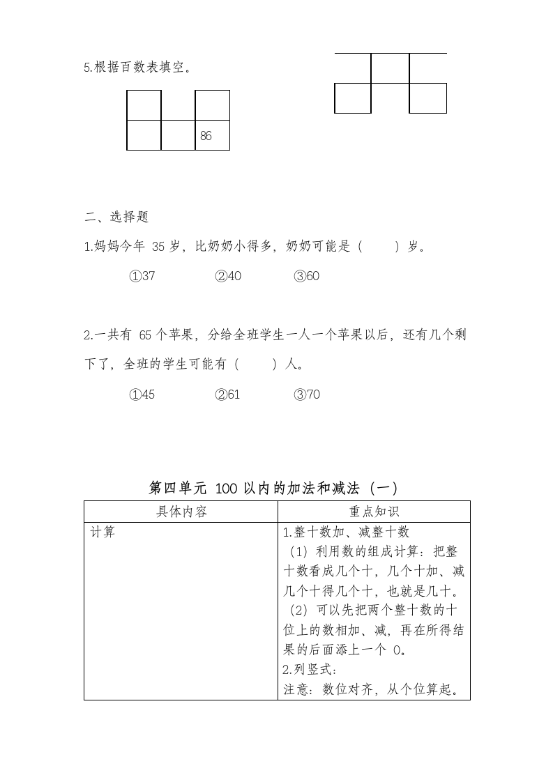 一年级下学期知识点整理数学篇.docx第7页