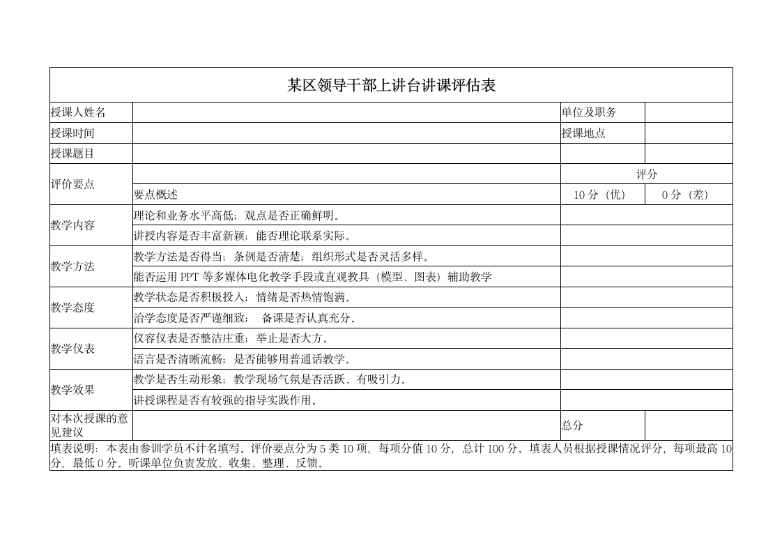 党建工作台账领导干部上讲台讲课制度落实情况表.docx第3页