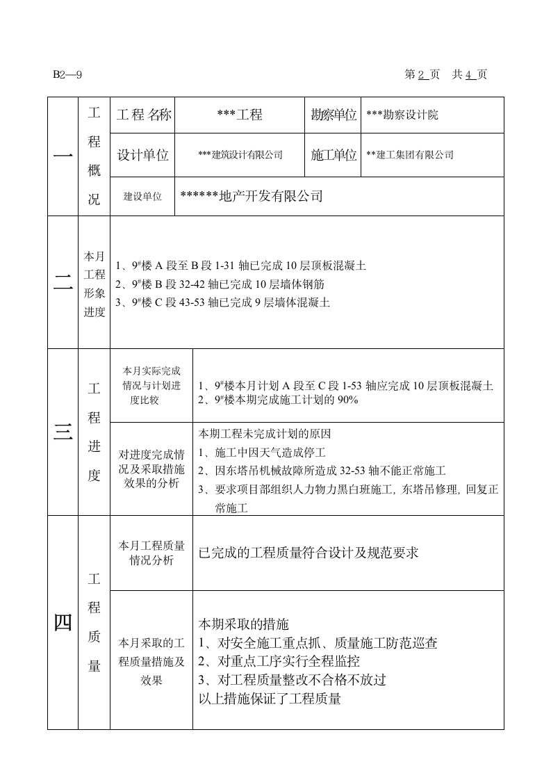 工程监理月报.doc第2页