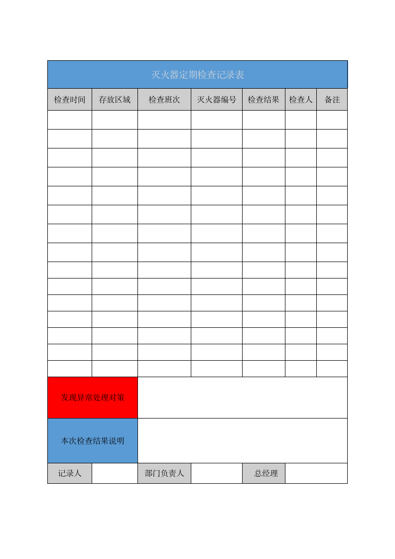 灭火器定期检查记录表.docx第1页