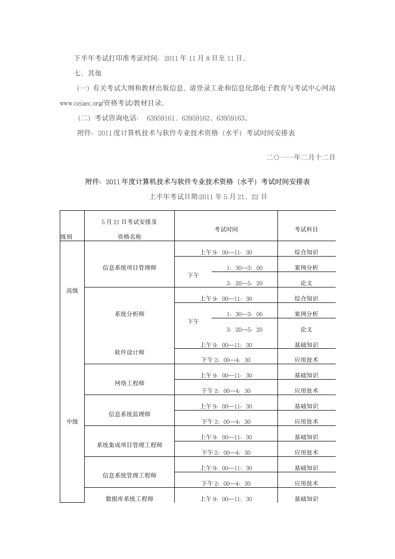 全国计算机技术与软件专业技术资格(水平)考试第6页